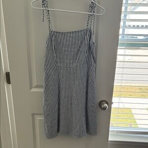 Old Navy Blue and White Striped Dress